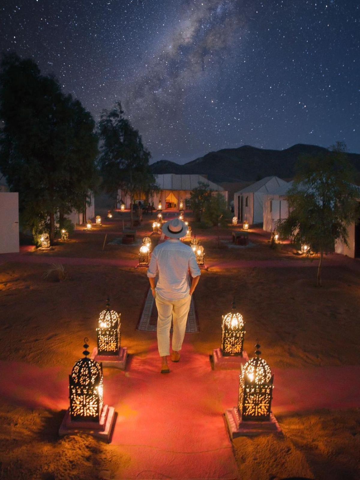 فندق Erg Chebbi Dunes Desert Camp مرزوكة المظهر الخارجي الصورة